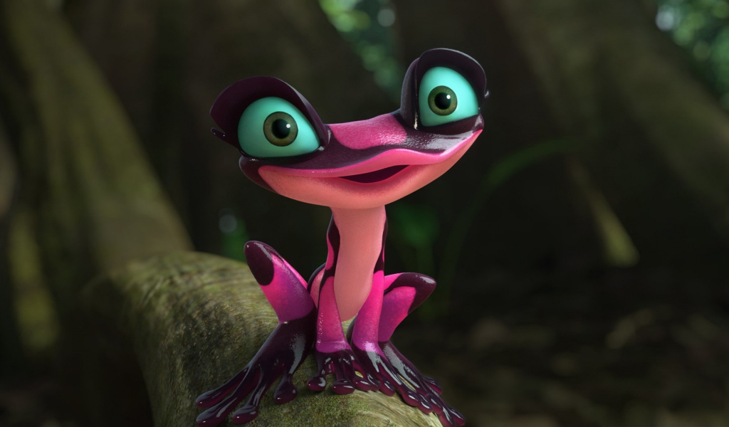 Милая лягушка из мультфильма