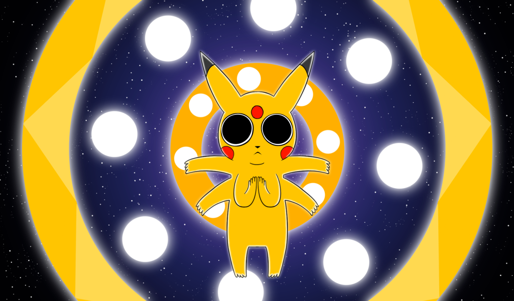 Милый шестирукий покемон