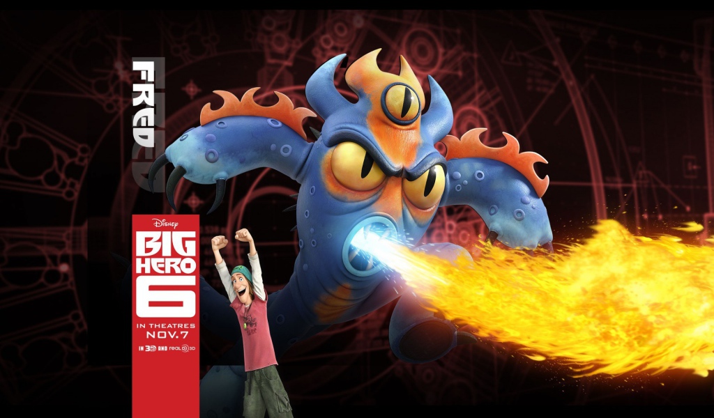 Огненный Фред, мультфильм Город героев