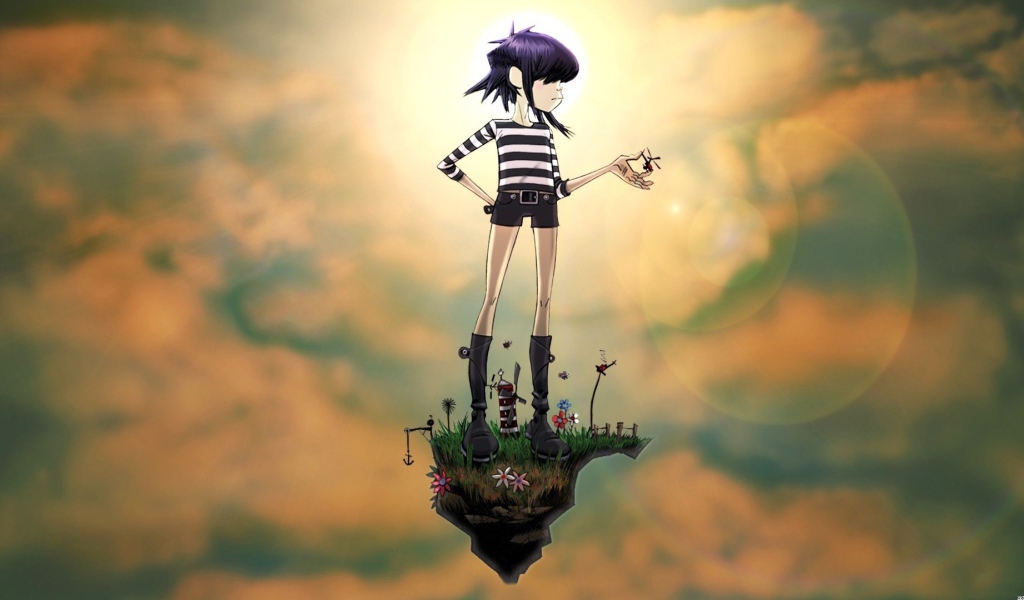 Девушка из мультфильма Gorillaz