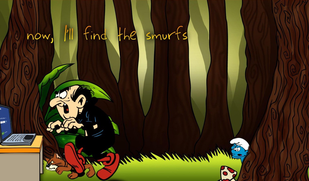 Сейчас мы найдем Смурфиков