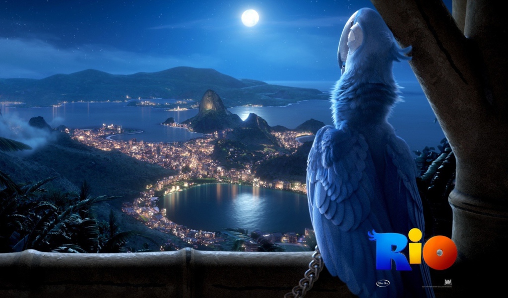 Попугай из мультфильма Рио