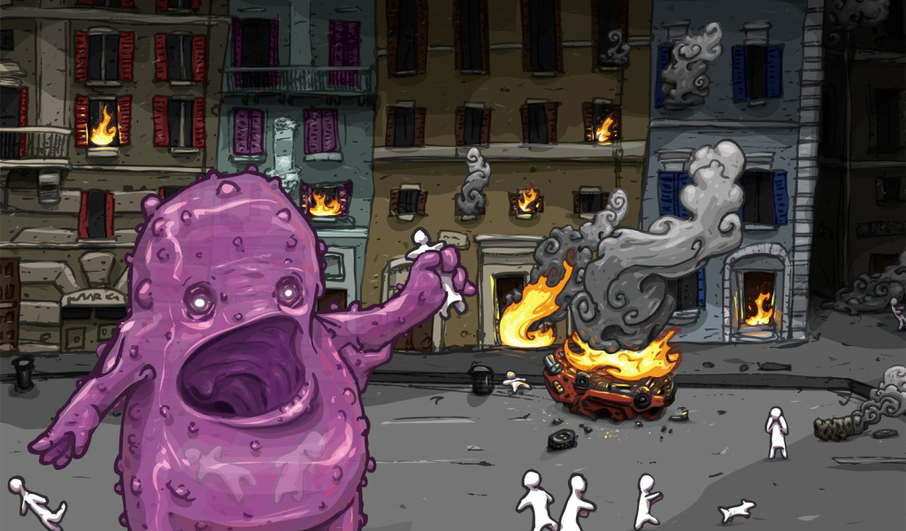 Розовый монстр