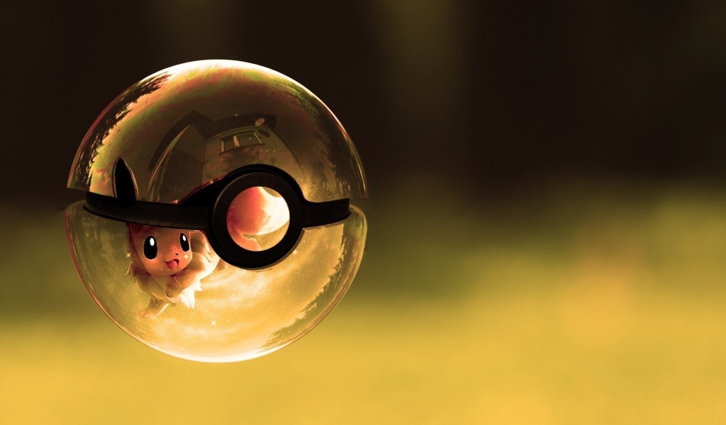 Покемон в прозрачном покеболле