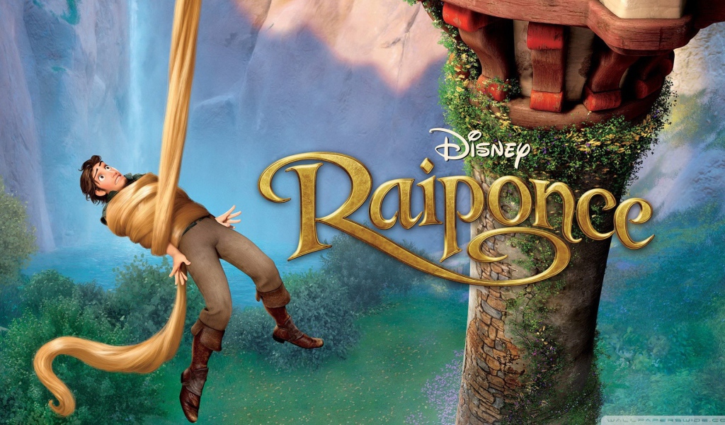 Принц на постере мультфильма Рапунцель