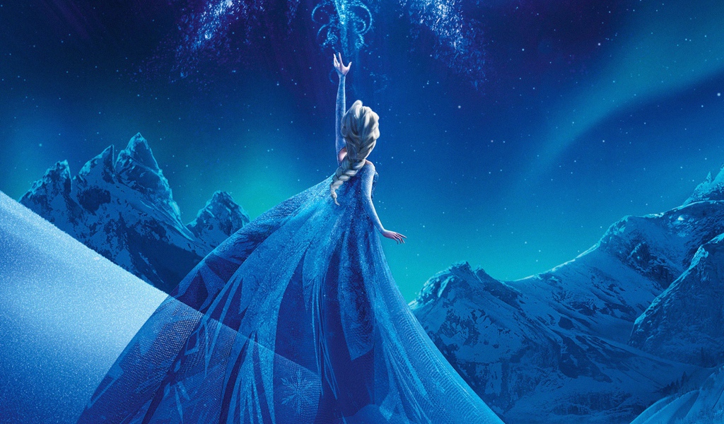 Принцесса Эльза в горах, мультфильм