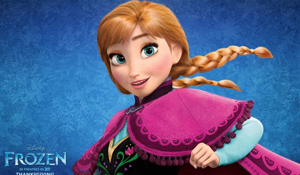 Рыжая девочка в мультфильме Холодное сердце