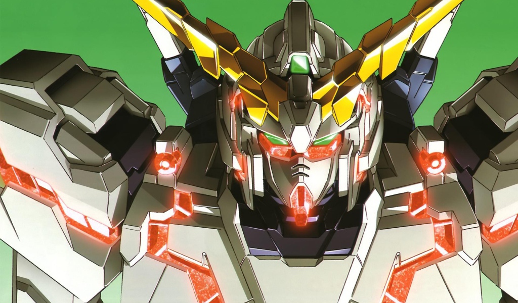 Робот из мультфильма Mobile Suit Gundam Unicorn