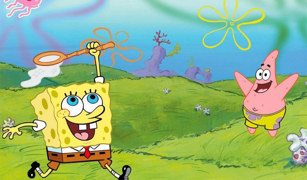 Спанчбоб и Патрик ловят медуз