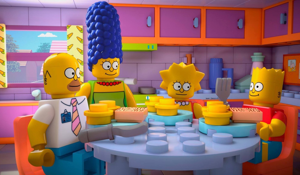 Симпсоны в стиле ЛЕГО