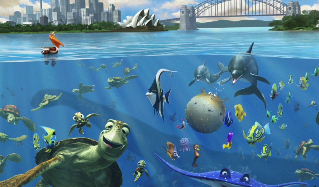 Подводный мир в мультфильме В поисках Немо