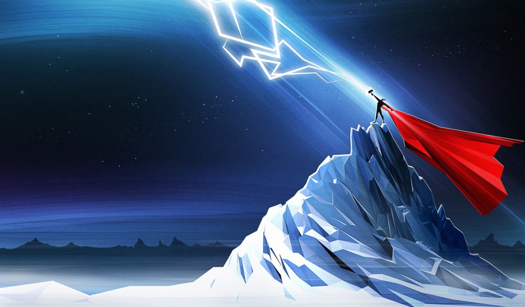 Тор ловит молнию, мультфильм