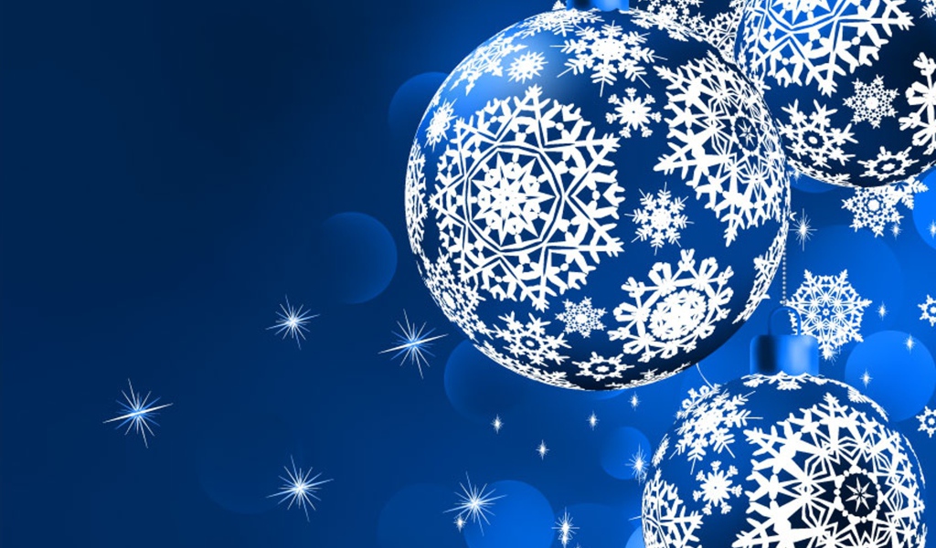 Шары со снежинками