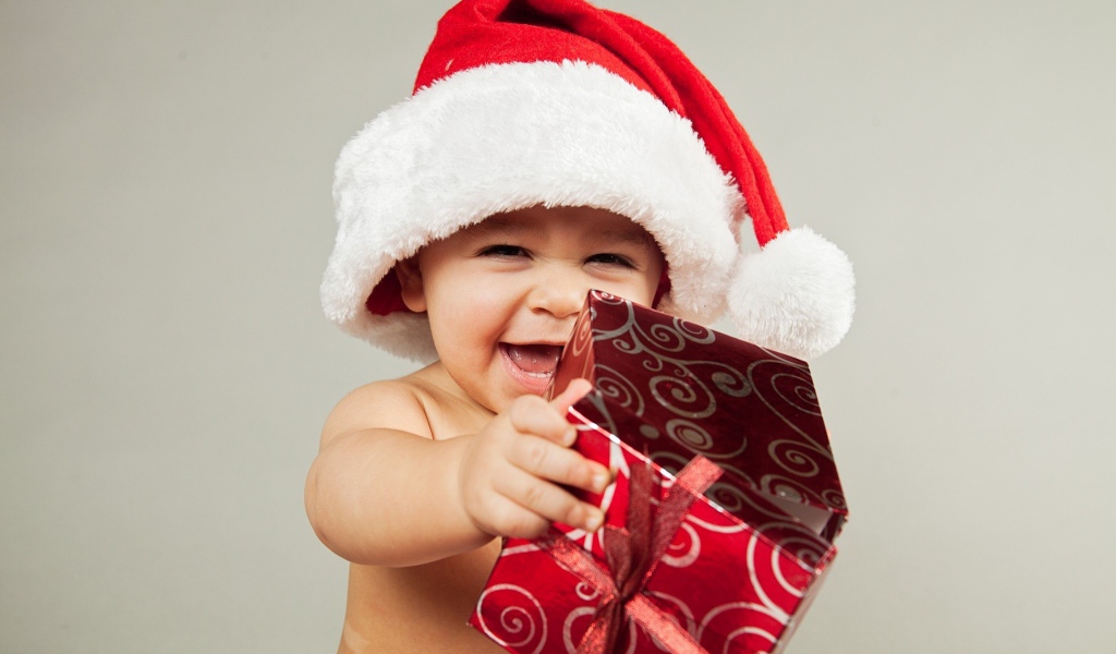 Ребенок Санта клаус