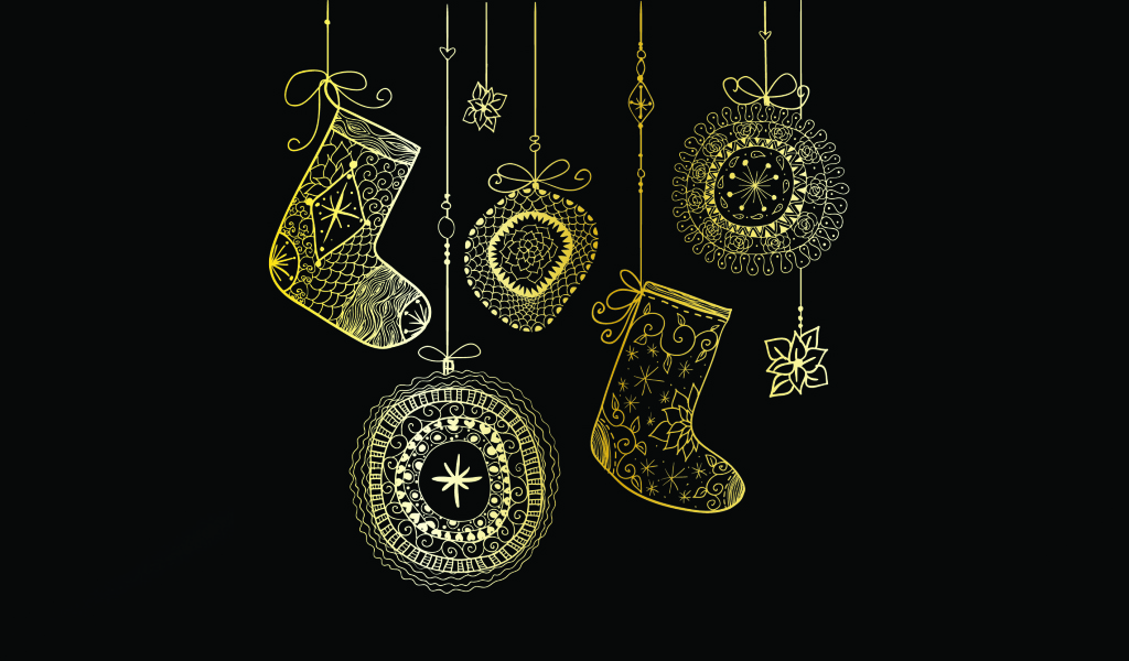 Рождественские носки для подарков