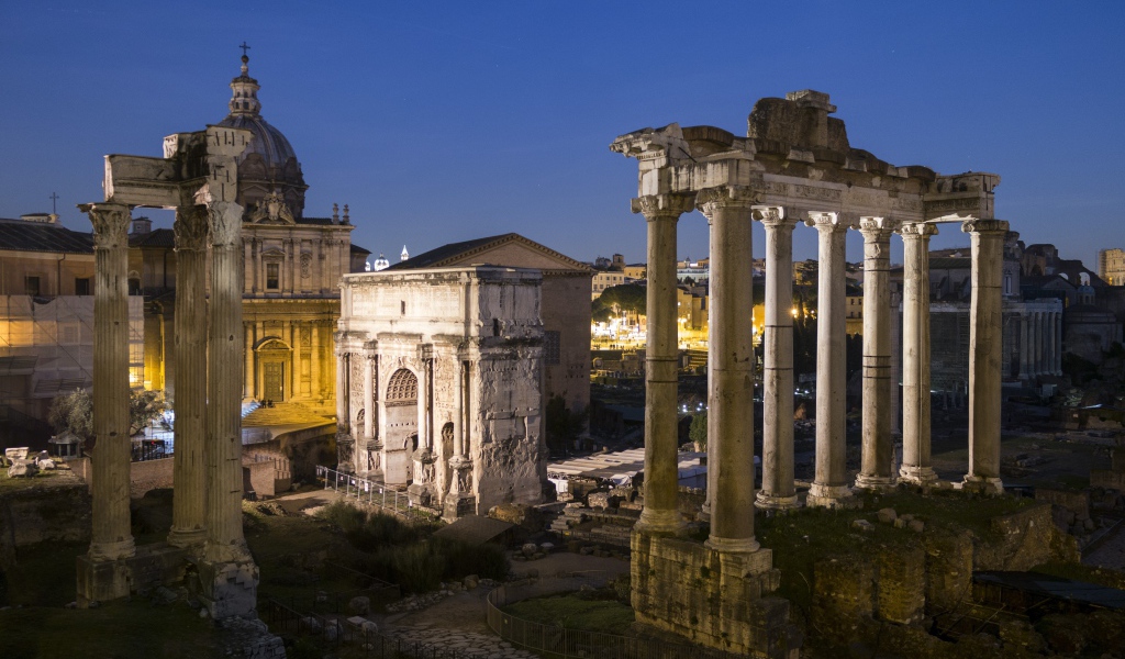 Древние руины в Риме