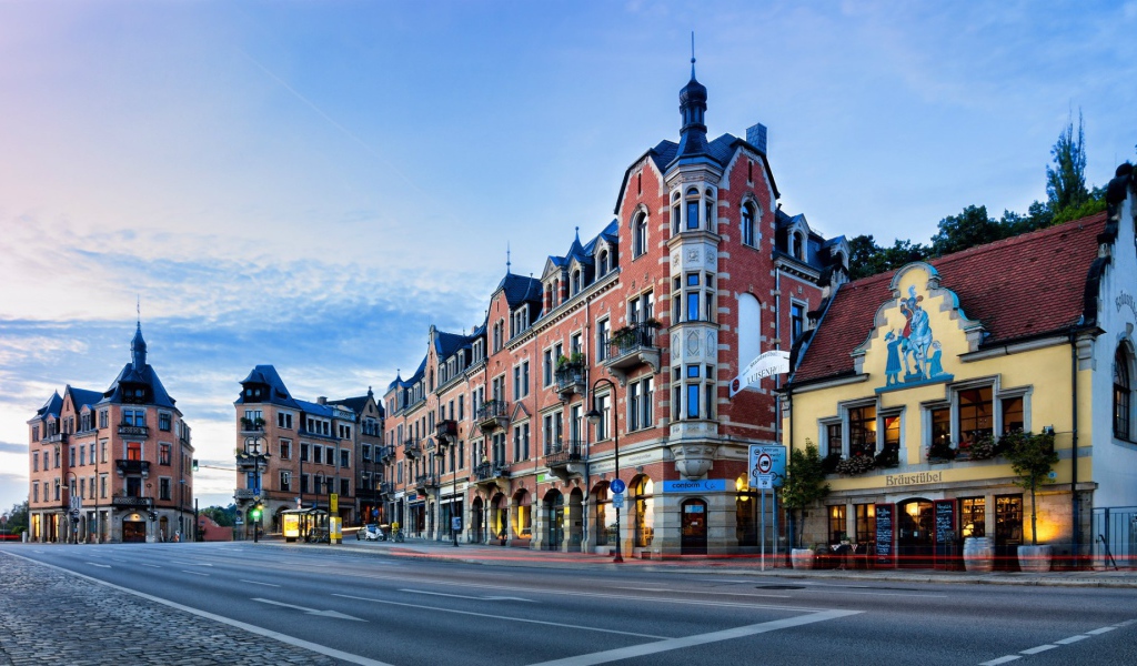 Площадь в Дрездене, Германия