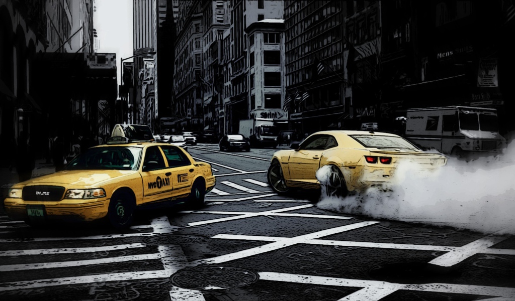 Арт, такси в Нью-Йорке