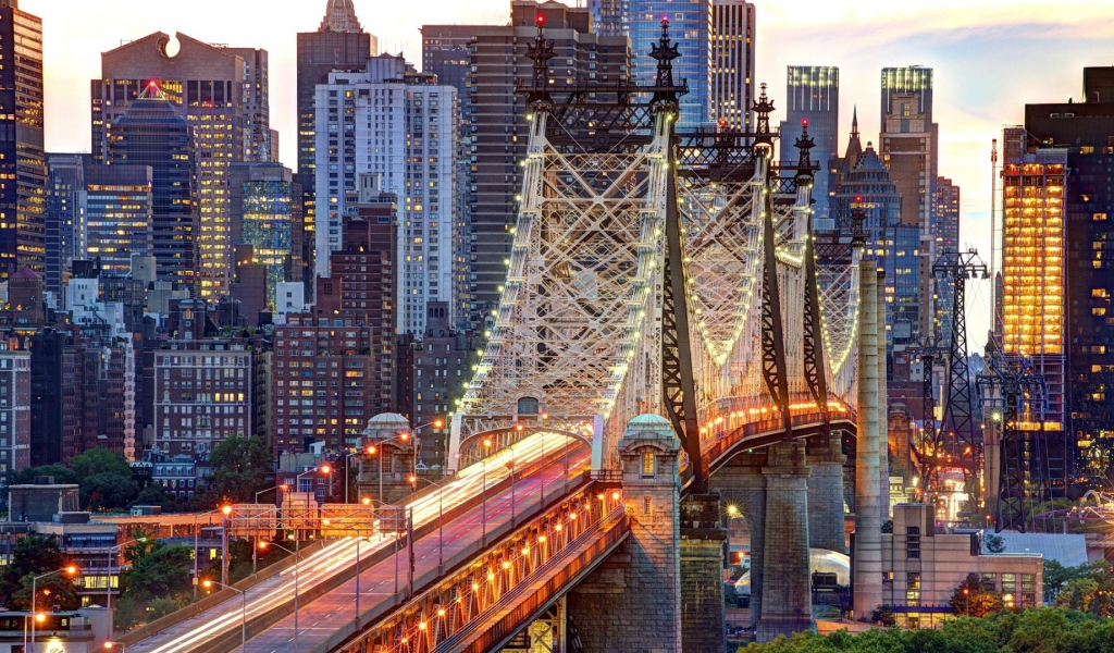 Мост в большом Нью-Йорке