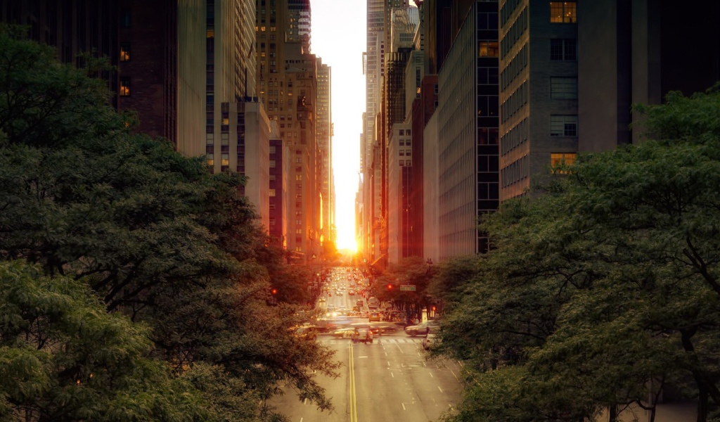 Деловой центр США город Нью-Йорк