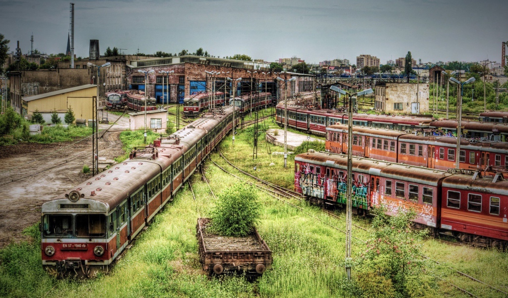 Кладбище старых электричек