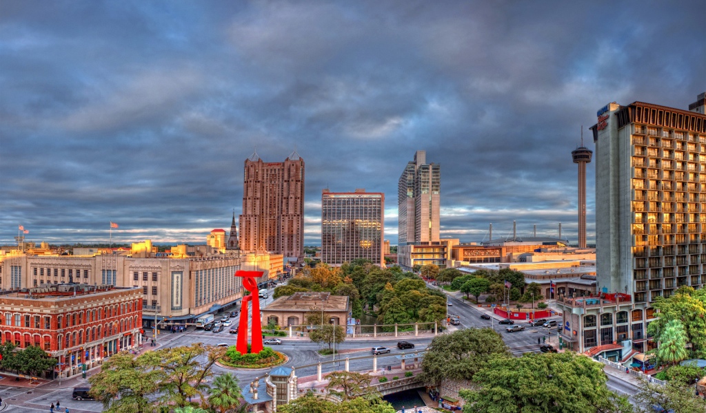 Центр города, HDR фото