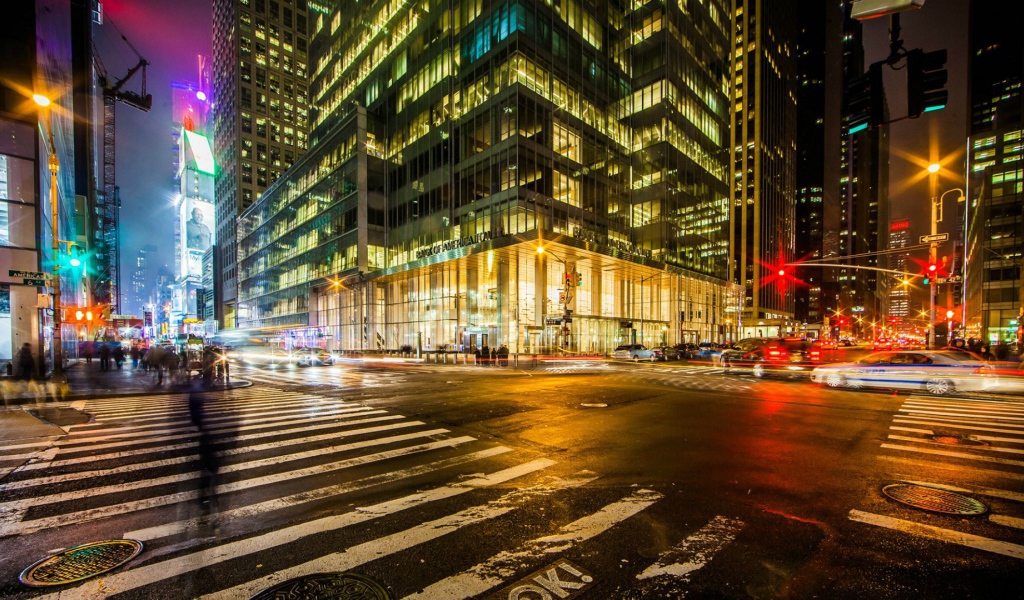 Перекресток в Нью-Йорке