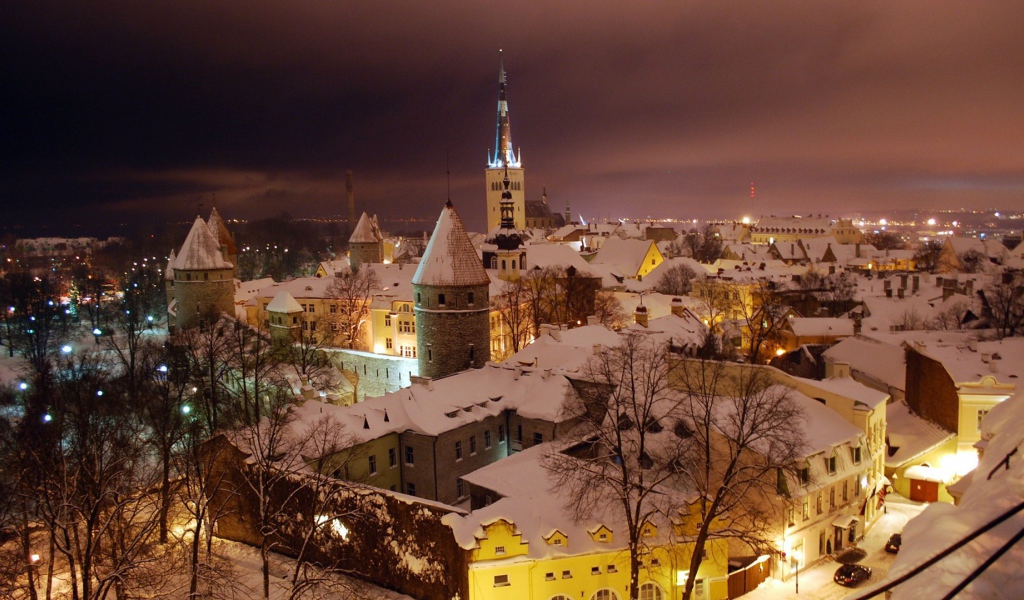 Вечерний город Таллинн