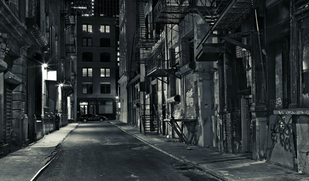 Вечерняя улица в Нью-Йорке