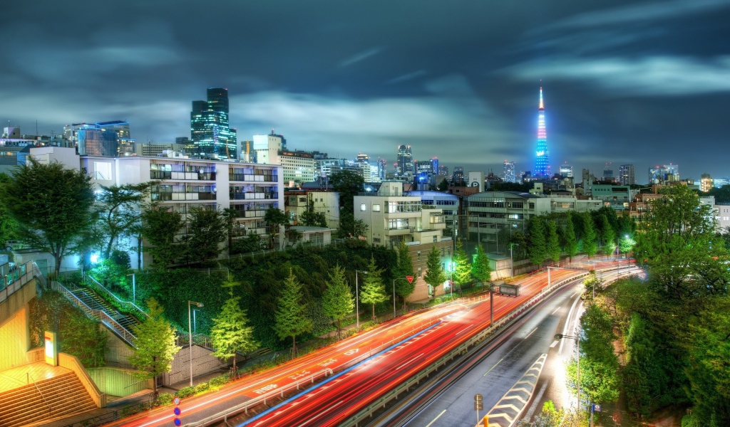 Вечерний пригород Токио