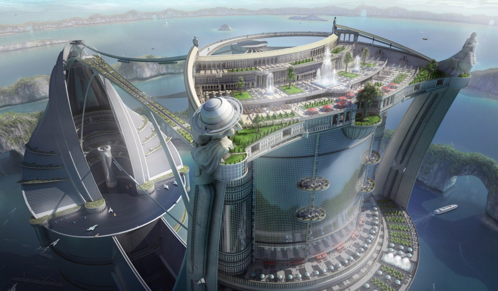 Фантастический эко город