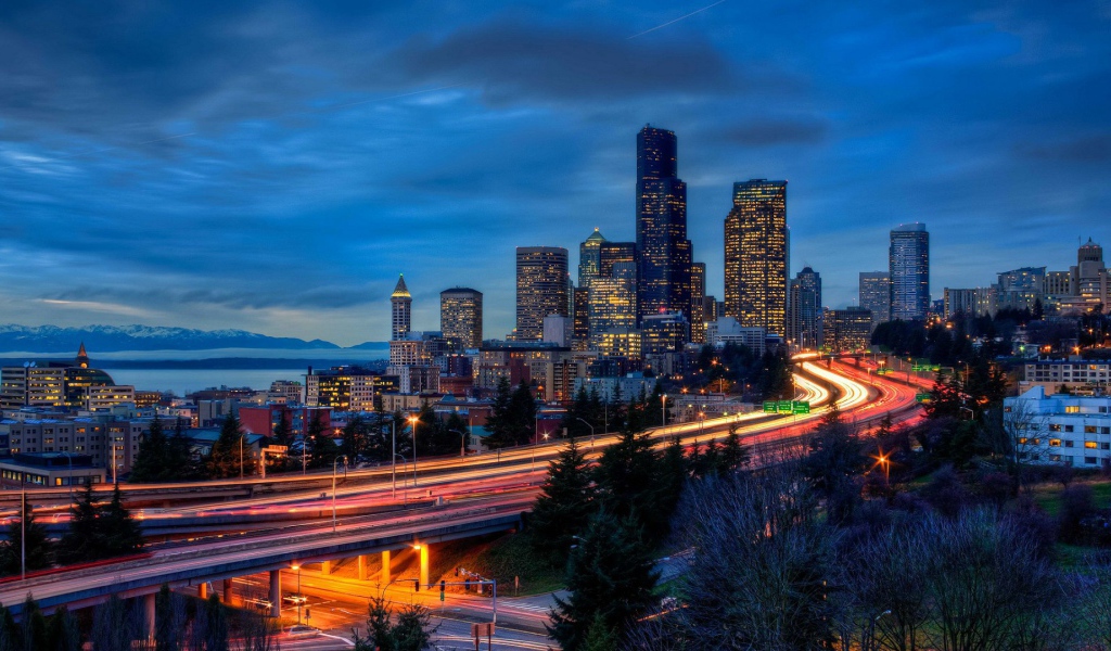 Автострада в Сиэтле, США