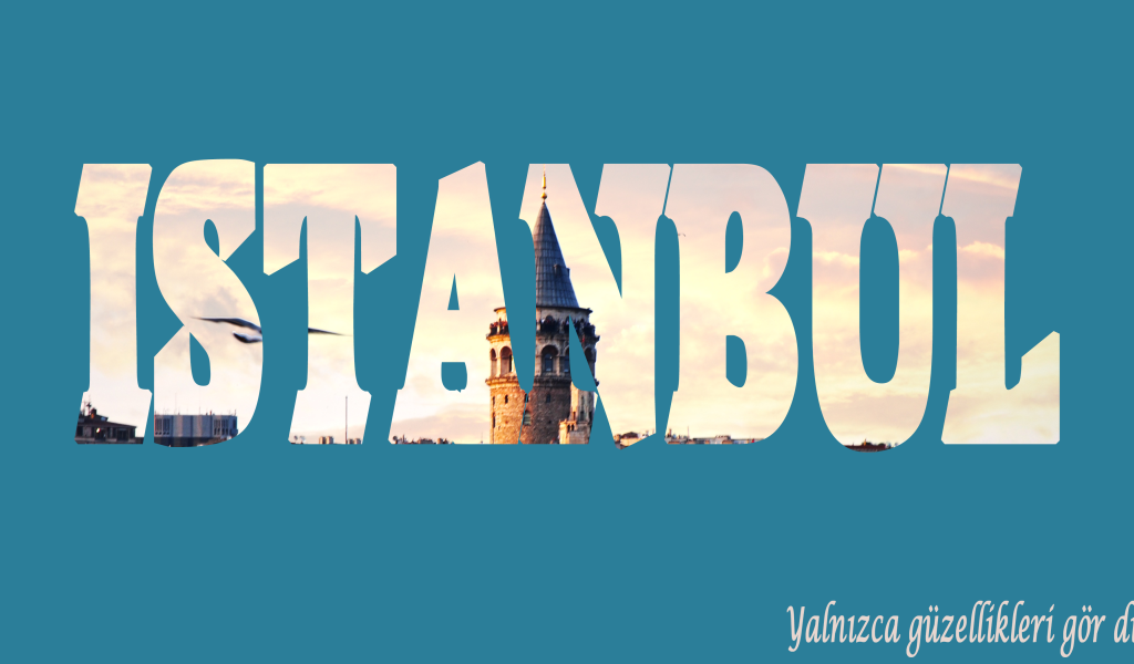 Галатская башня на названии Стамбула