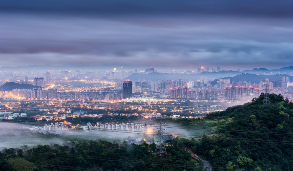 Туманный Тайбей на Тайване