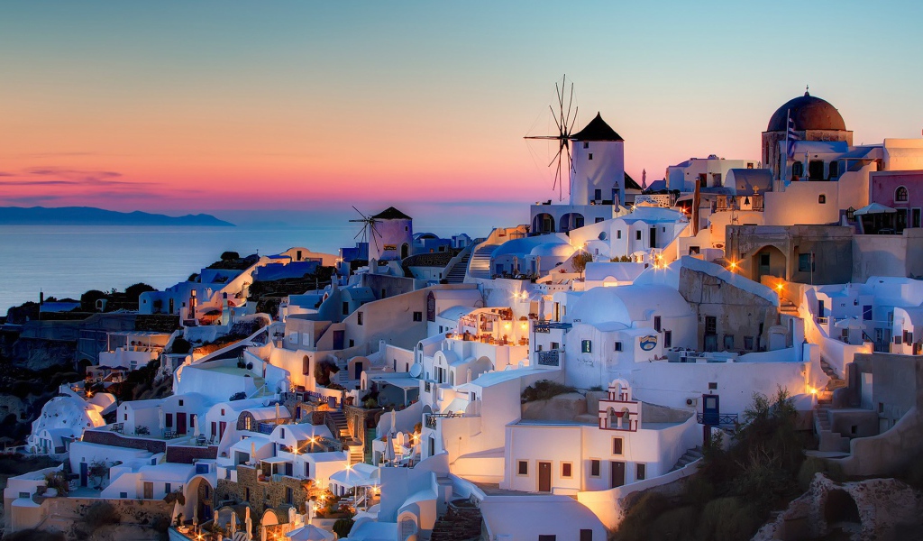 Ойя. Остров Санторини, Греция