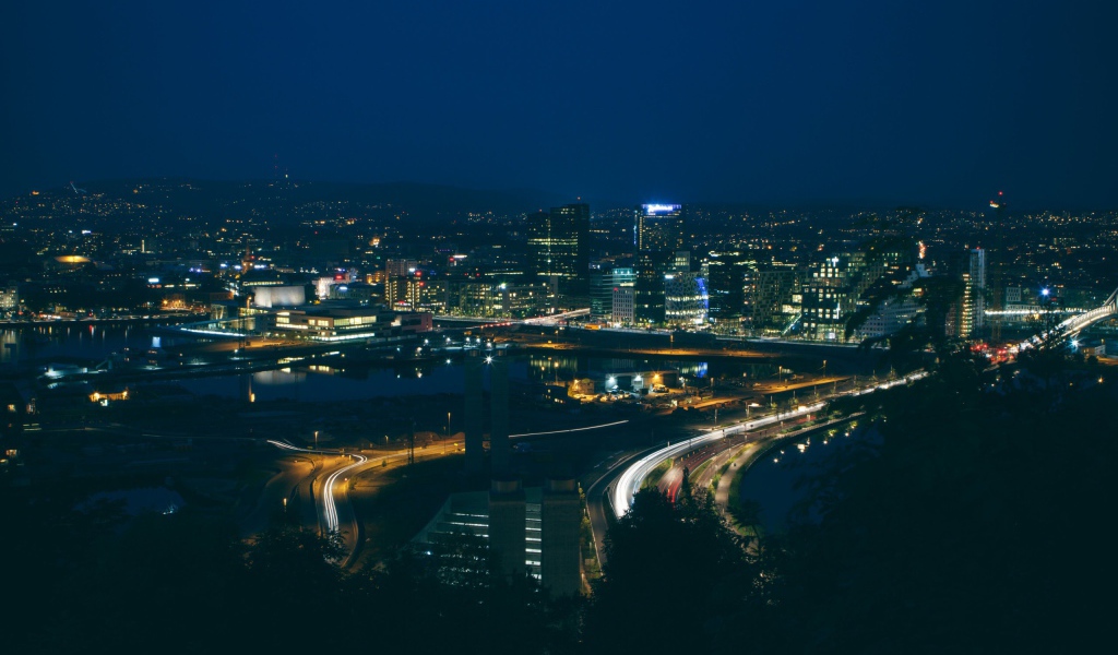 Панорама ночного Осло