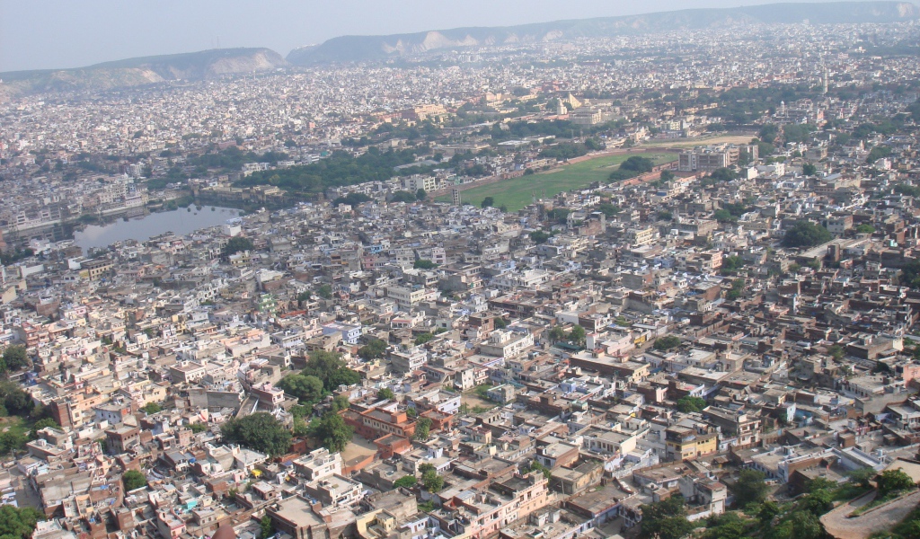 Панорама города в Индии