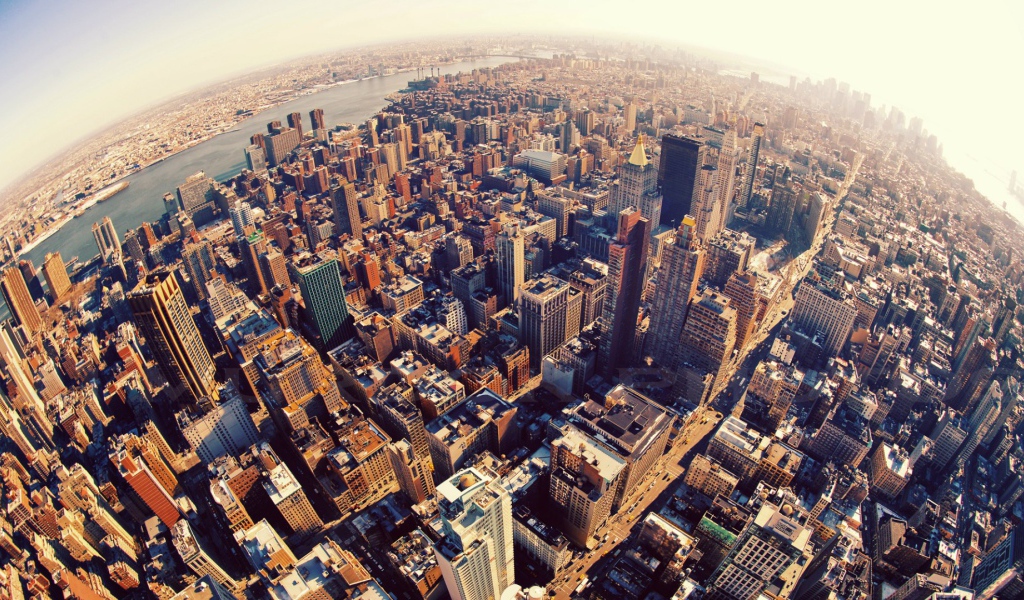 Панорама города Нью-Йорк