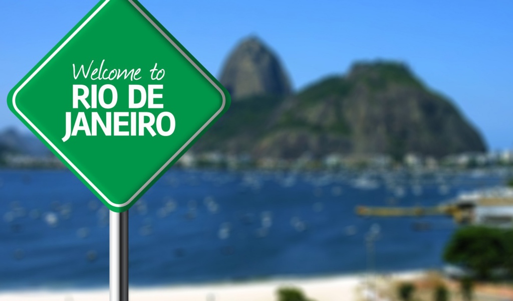Знак добро пожаловать в Рио