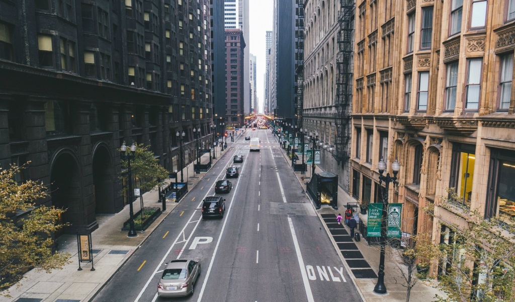 Улица в городе Чикаго