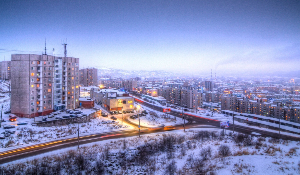 Улица в городе Мурманск
