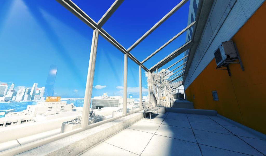 Солнечная терраса в большом городе