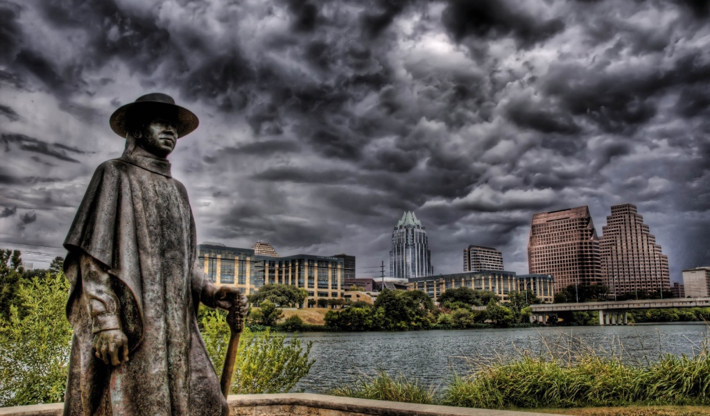 Памятник в городе Остин, Техас