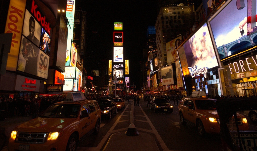 Площадь Таймс-сквер в Нью-Йорке