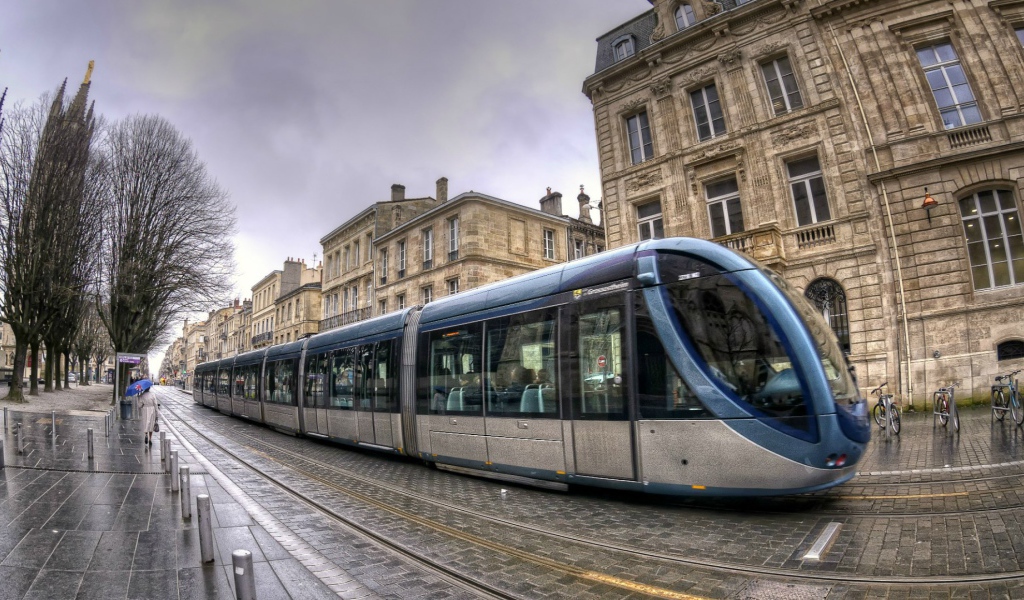 Трамвай в Бордо, Франция