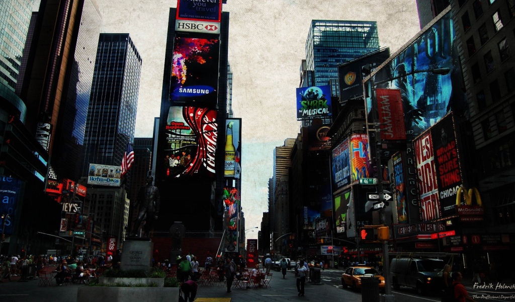 Прогулка по улице большого Нью-Йорка