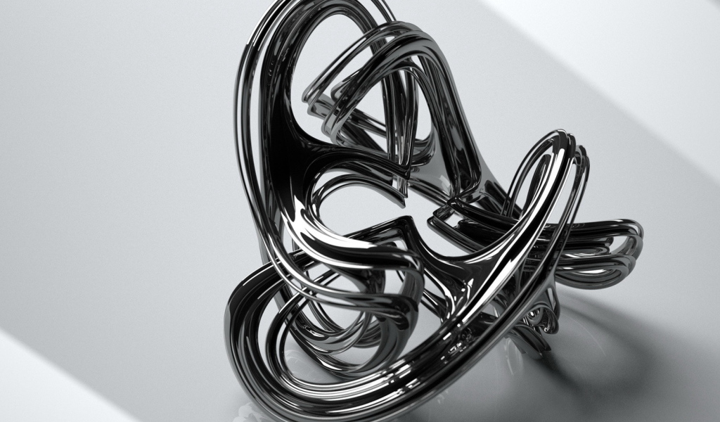 Абстрактная металлическая фигура