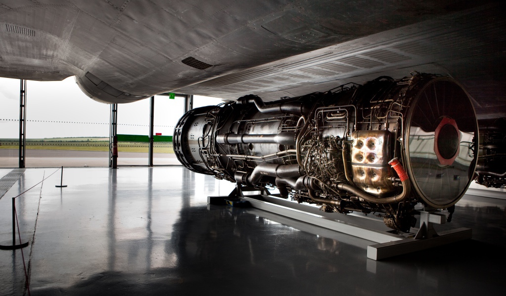 Авиационный двигатель самолета SR-71 Blackbird