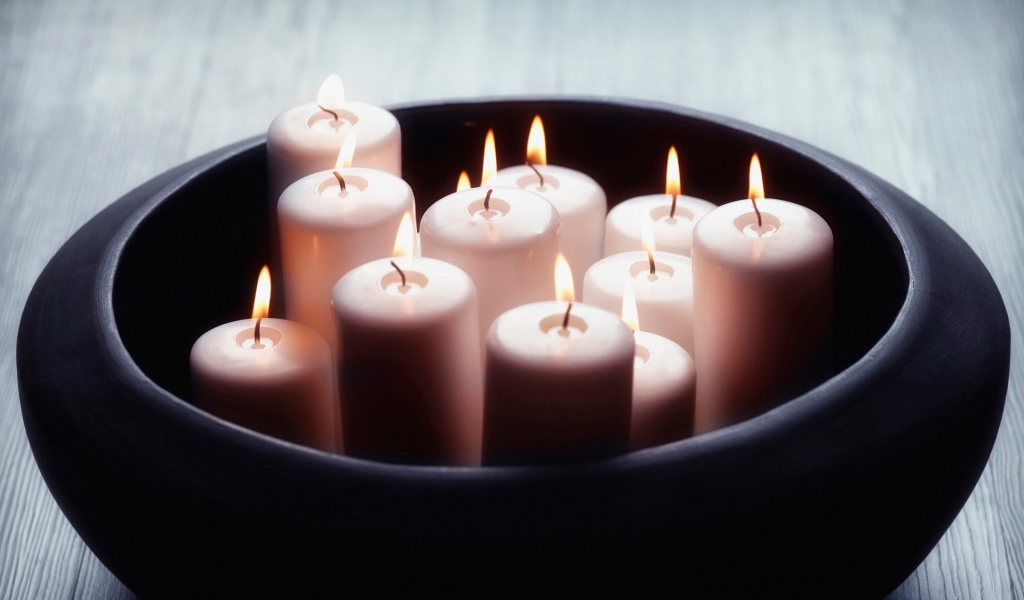 Свечи в горшке