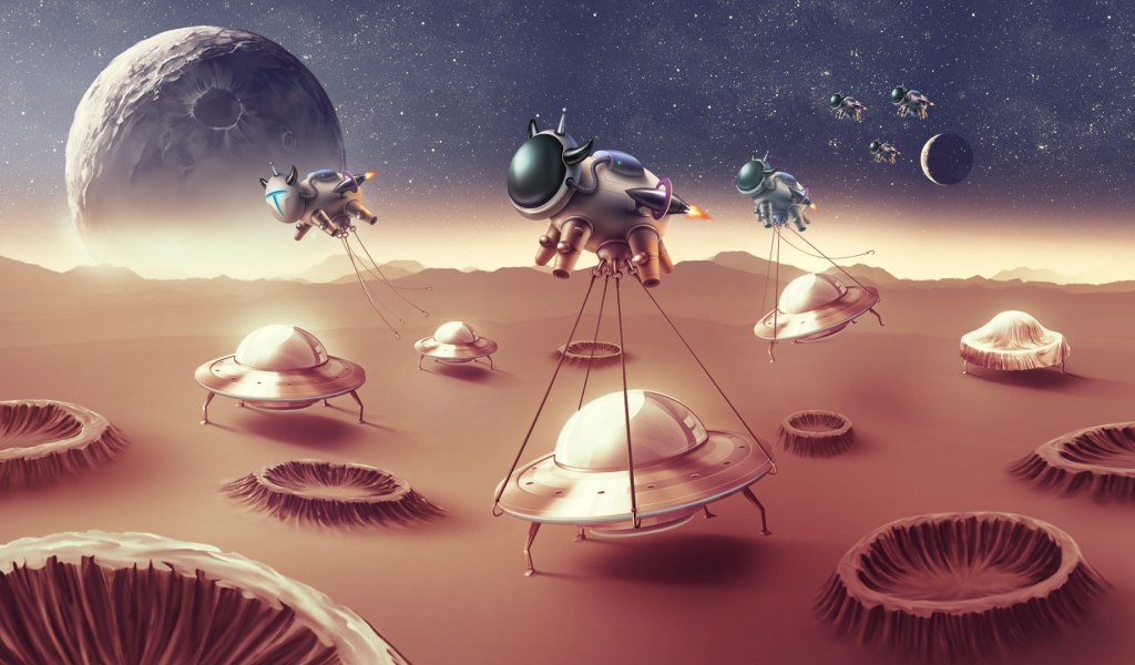 Коровы похищают инопланетян